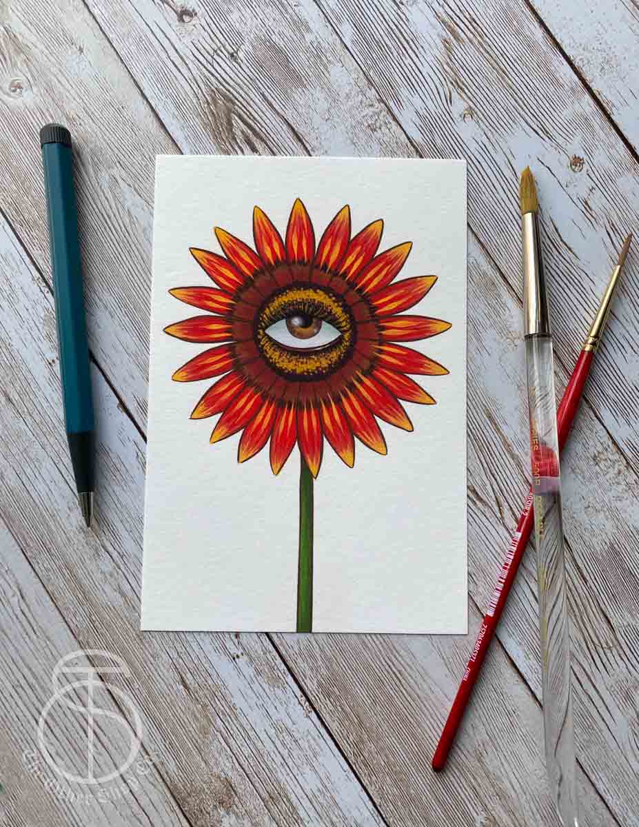 Flower Eye Art Print