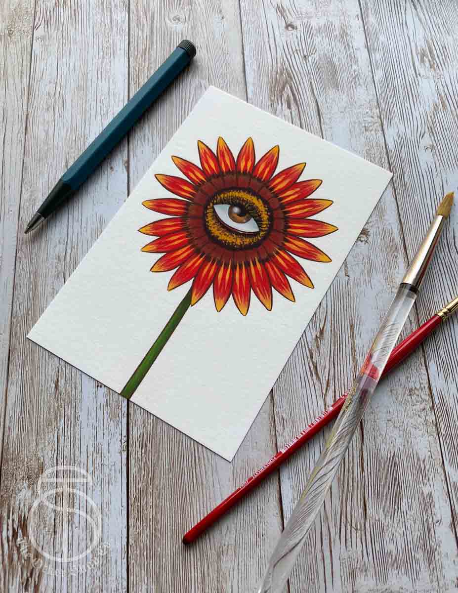 Flower Eye Art Print