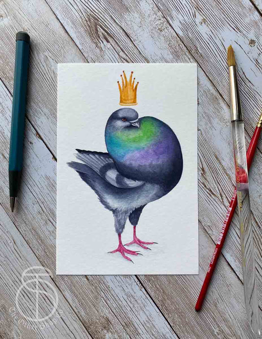 King Pigeon Art Print