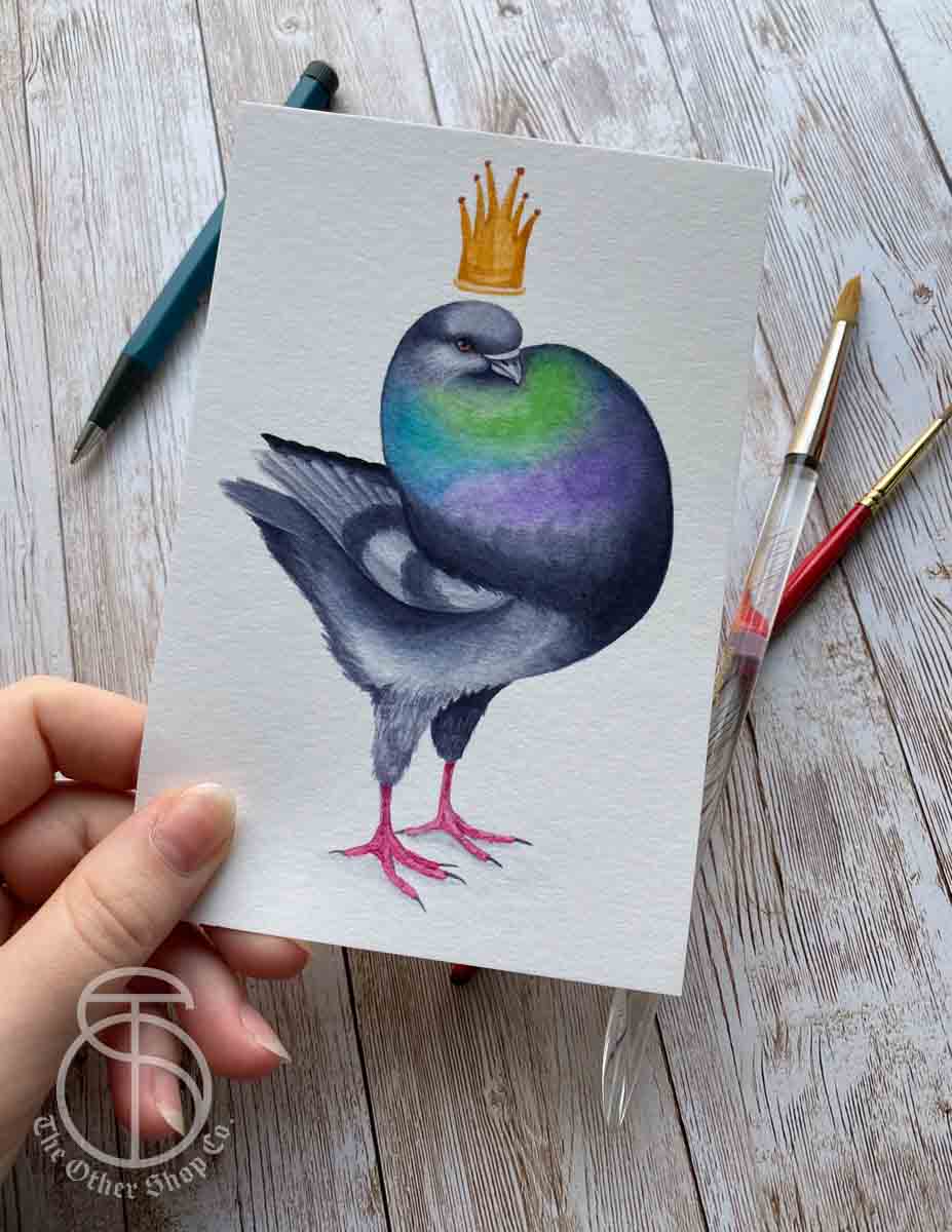 King Pigeon Art Print