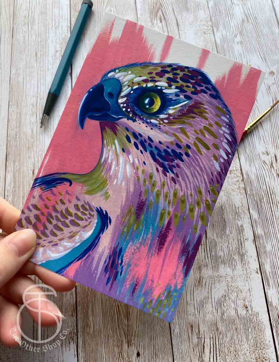 Pink Hawk Art Print