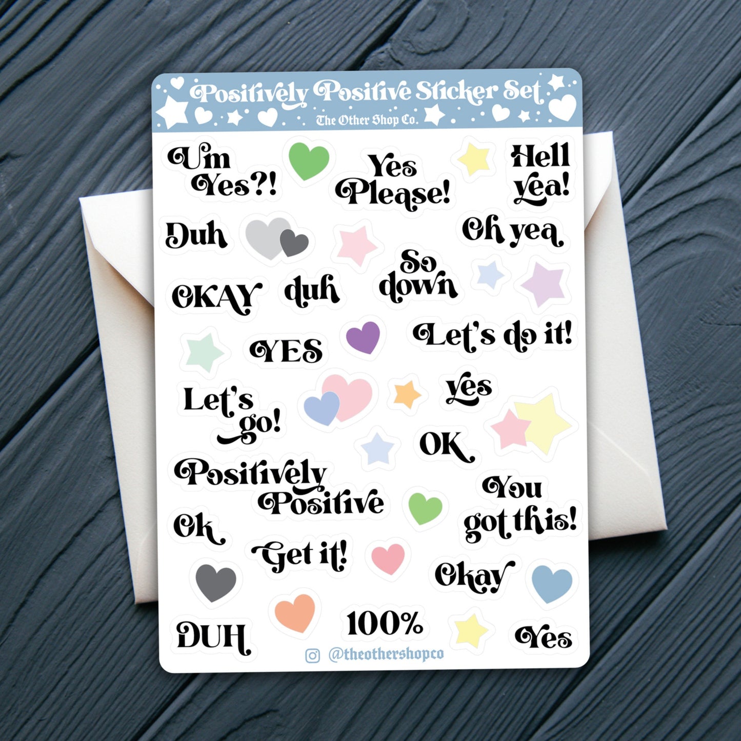 Positively Positive Sticker Sheet