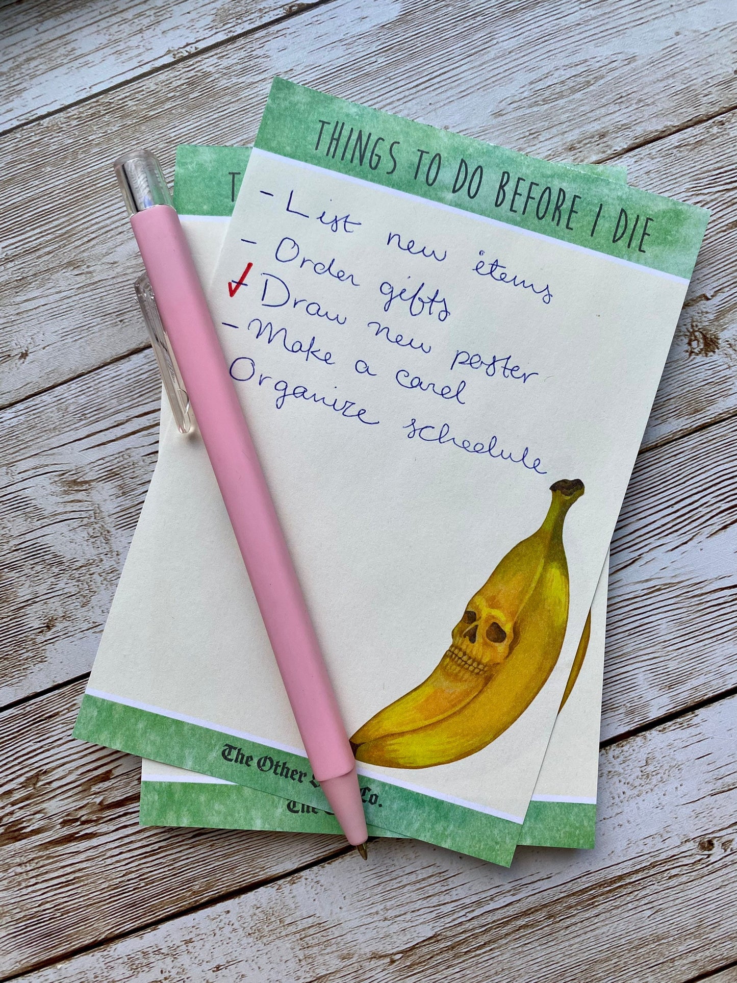 Things To Do Before I Die Notepad