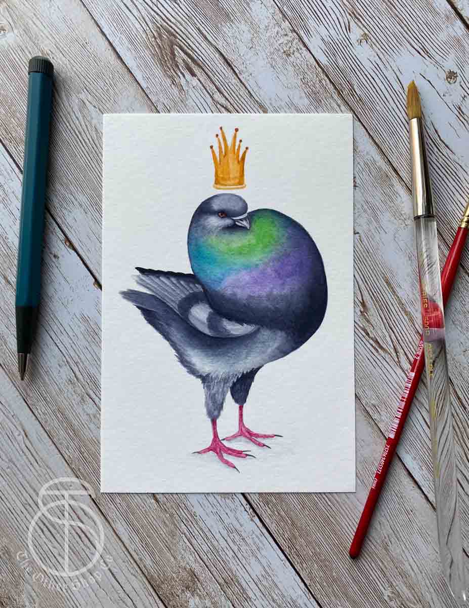 King Pigeon Art Print