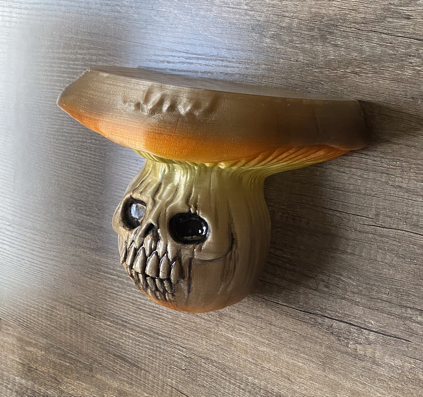 Medium Skull Mushroom Shelf