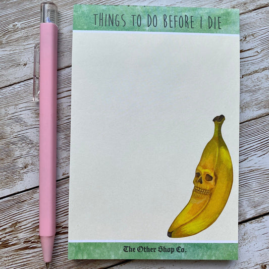 Things To Do Before I Die Notepad